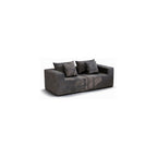 79'' Oversized Cloud Sectional Boneles Loveseat with 2 Throw Pillows, Washable Corduroy, Modern 2 Seater Couches, 39" Deep Seat, 28D Memory Foam for Living Room/Apartment (Gray)