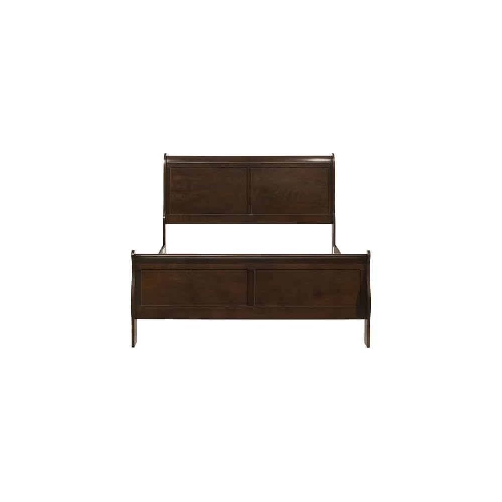 Coaster Louis Philippe Queen Traditional Sleigh Bed, Cappuccino 202411Q