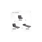 Folding Sofa Bed Convertible Sleeper Chair with Pillow Dark Grey