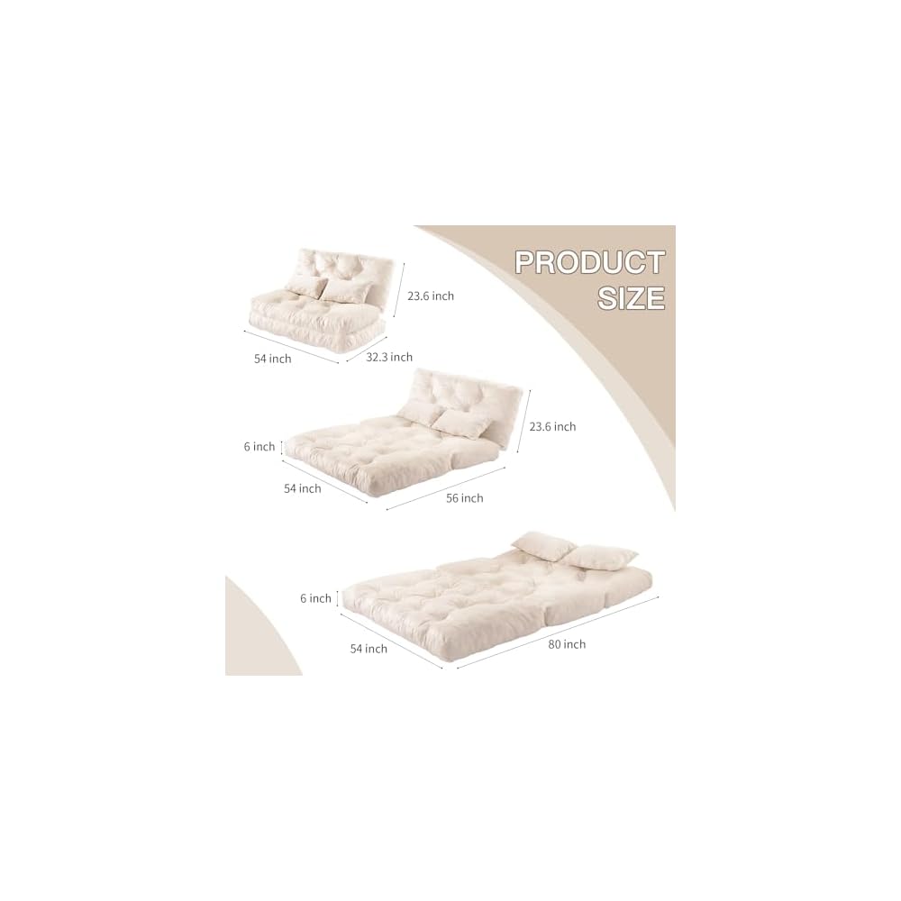 Folding Sofa Bed Fold Out Floor Couch Convertible Sleeper Chair Bed
