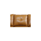 3-Piece Faux Leather L-Shaped Sectional Sofas, Button Tufted Upholstered Couches with Chaise Lounge and Storage Ottoman, Modular Living Room Set, Foldable Console and Cup Holder