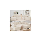 146'' Modular Oversize Sectional Couch, Modern U-shaped Sofa Chaise Lounge