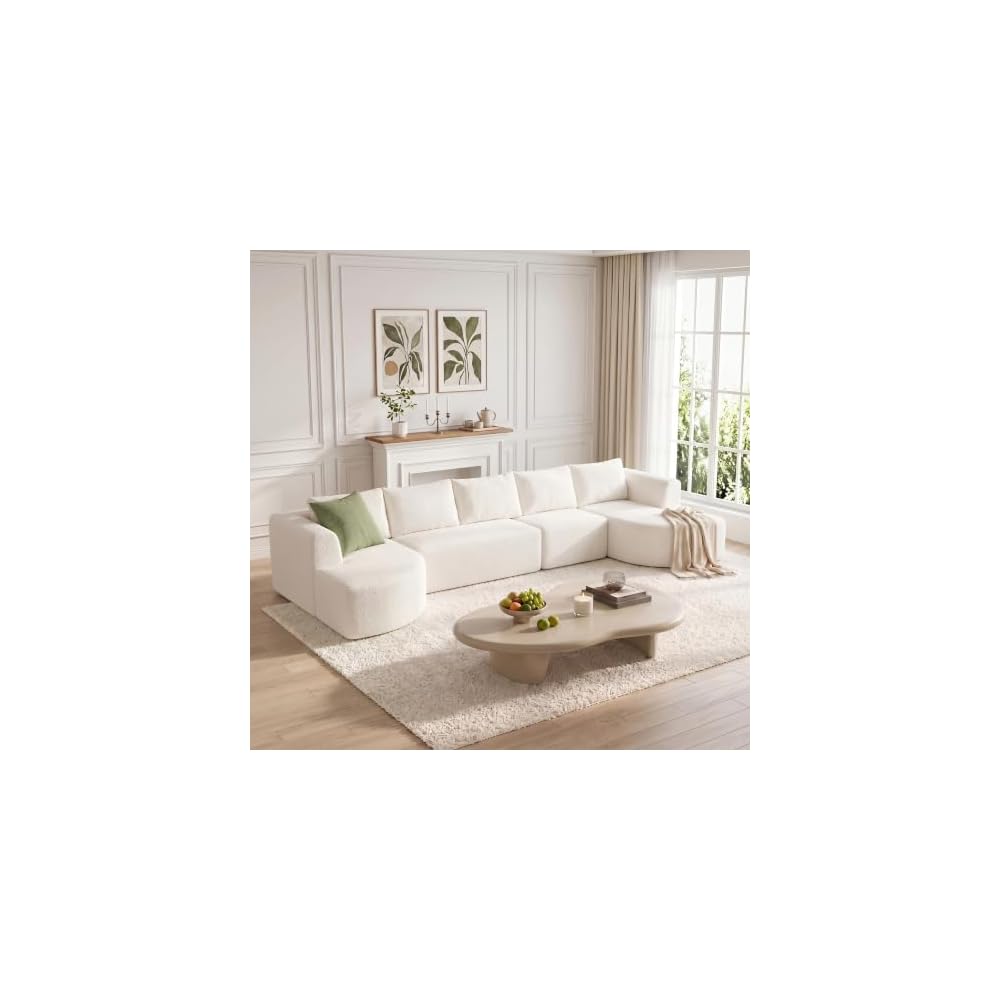 144" Oversized Sectional Sofa, Boneless Couches for Living Room