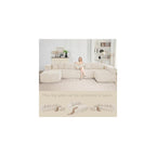 146'' Modular Oversize Sectional Couch, Modern U-shaped Sofa Chaise Lounge