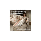 108" Oversize Modular Sectional Couch U Shaped with Ottoman For Living Room