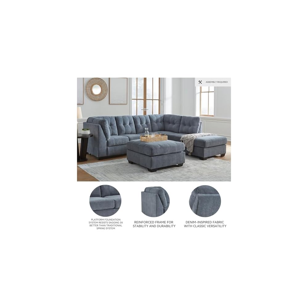 Signature Design by Ashley 2-Piece L-Shaped Sectional Couch with Chaise