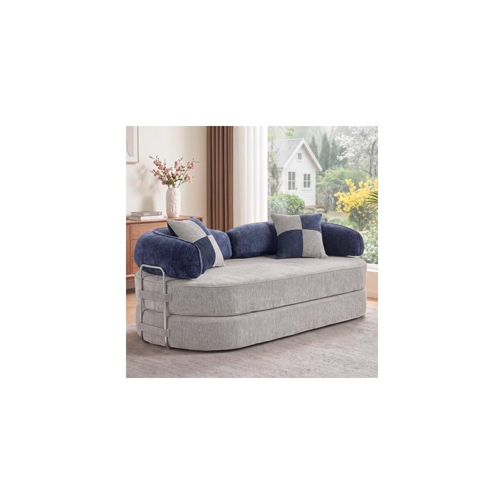 Premium 79" L Versatile Sectional Convertible Sofa Bed Couch