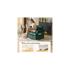 VINGL 39.2" Wide 360° Swivel Accent Armchairs with Pillows Set of 2, Oversized Single Sofas, Chair and a Half with Side Pockets and Wide armrest for Living Room, Bedroom, Reading Room, Corduroy Green
