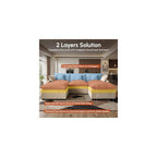 108" Oversize Modular Sectional Couch U Shaped with Ottoman For Living Room