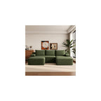 Boneless Couch Comfy Sectional Couches for Living Room,U Shaped Modular Cloud Couch Sofa, Minimalist Modular Sectional Sofa with Deep Seat