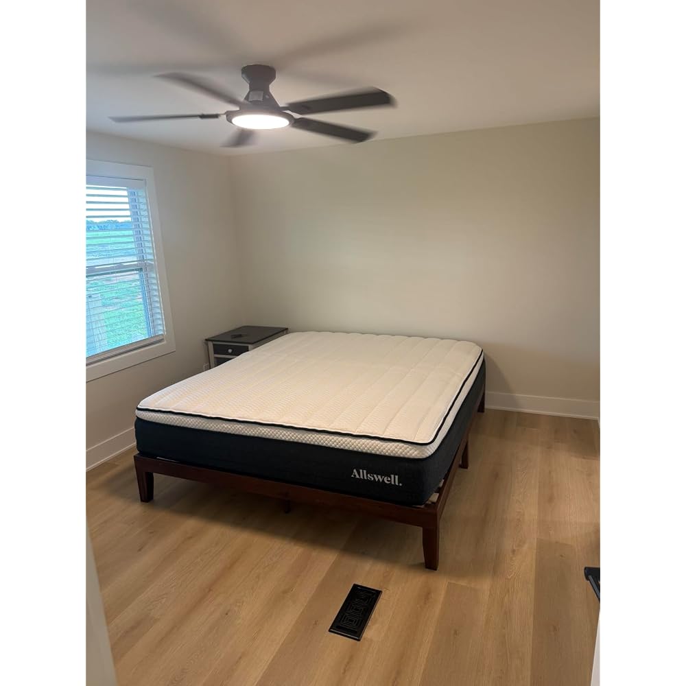 Naturalista Classic - 12 Inch Solid Wood Platform Bed with Wooden Slats, No Box Spring Needed, Easy Assembly, Full, Natural Pine