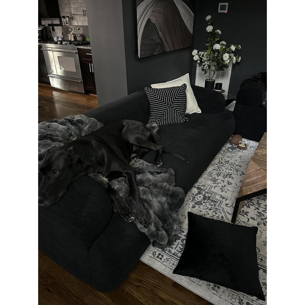 75" Boneless Cloud Loveseat, Modern Cute Curved Chenille Sofa, 2 Seater Compression Couch with 2 Pillows, No Assembly Required for Apartment Living Room, Light Brown