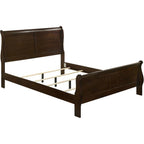 Coaster Louis Philippe Queen Traditional Sleigh Bed, Cappuccino 202411Q