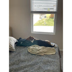 Queen Wood Bed Frame with Fluted Headboard & Footboard, Walnut