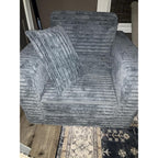 Folding Sofa Chair with Pillow, Single Boneless Couch for Adults, Beige